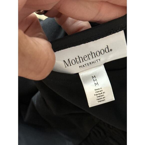 Motherhood  Women's Black Halter Neck Maternity One Piece Swimsuit Size Medium - Picture 7 of 7